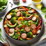 Sizzling Turkey Sausage & Veggie Skillet: Flavorful Feast