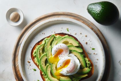 The Perfect Avocado Toast with a Silky Poached Egg Twist