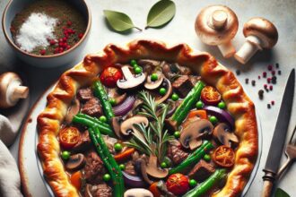 Hearty Beef and Mushroom Pot Pie: A Savory Comfort Classic