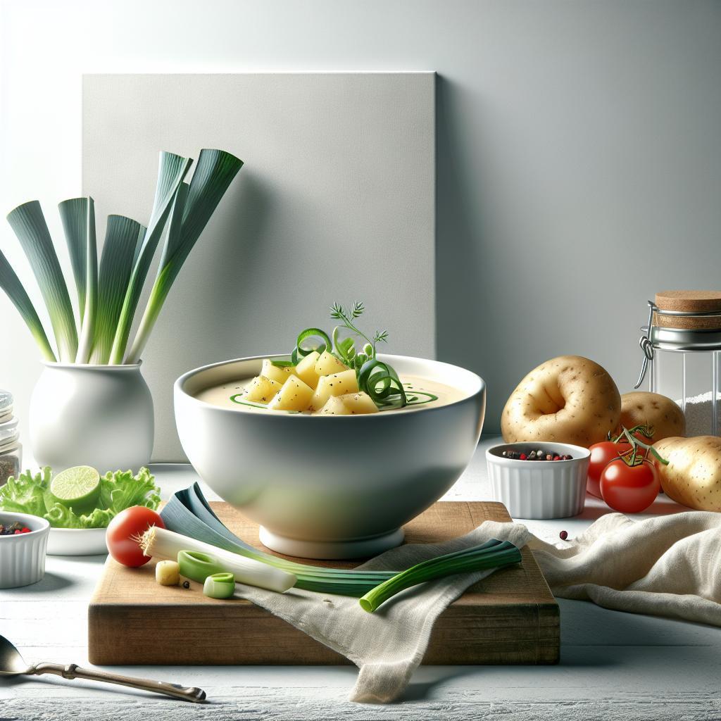 Velvety Potato Leek Cream Soup: Comfort in Every Spoonful