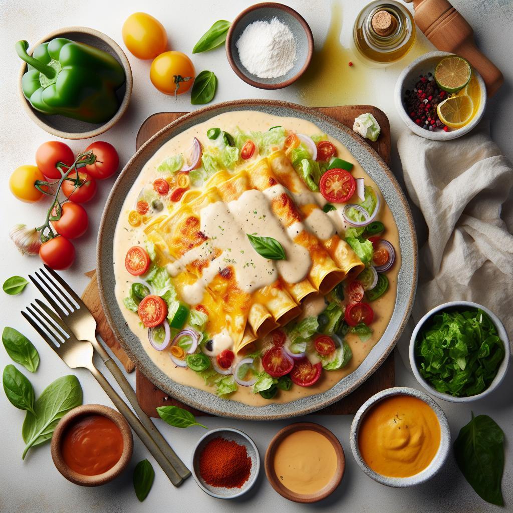 Indulge in Creamy Chicken Enchiladas: A Flavorful Feast