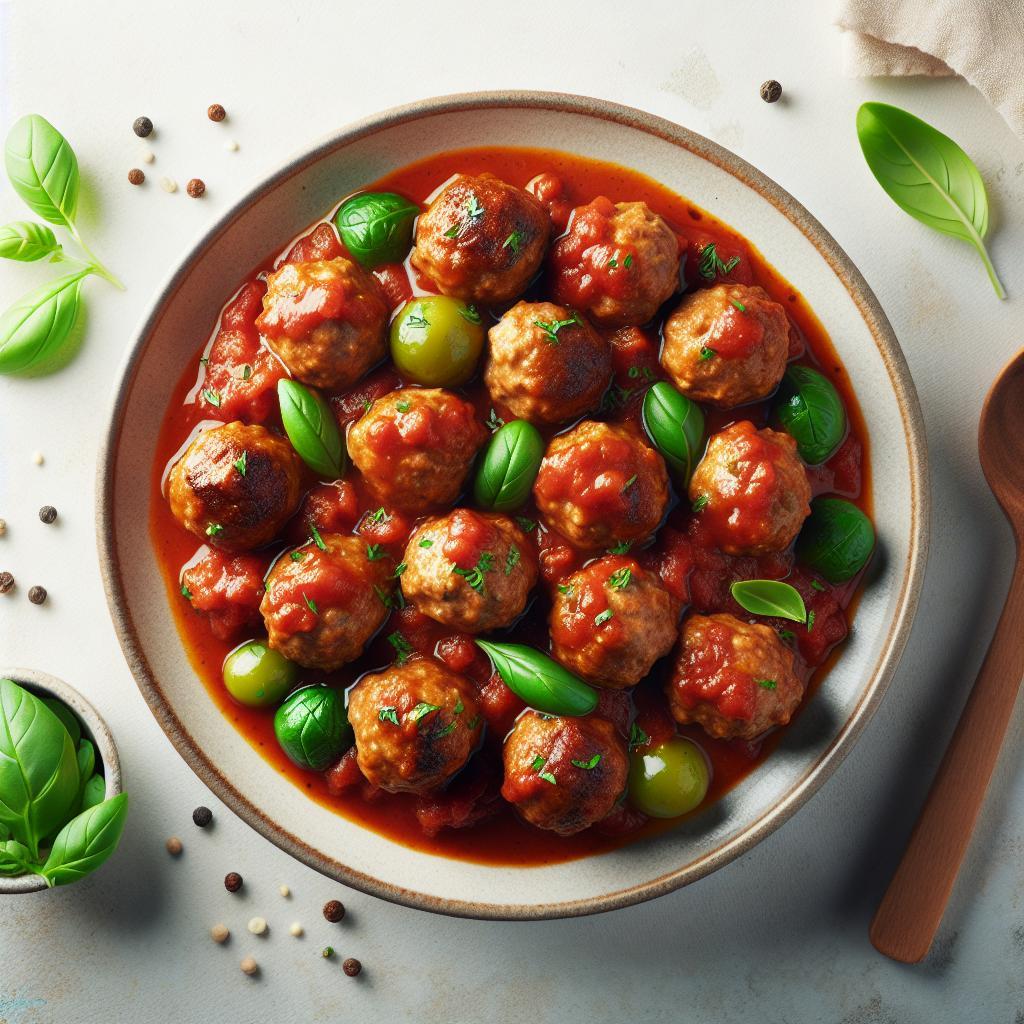 Savory Turkey Meatballs Simmered in Rich Marinara Sauce