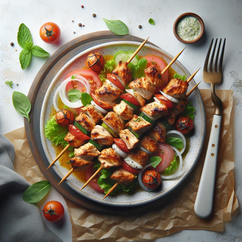 Grilled Chicken Souvlaki Skewers: A Flavorful Greek Delight