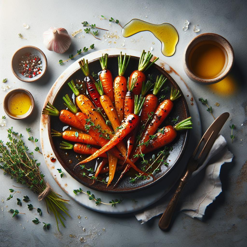 Sweet and Savory: Honey Roasted Carrots with Thyme Delight