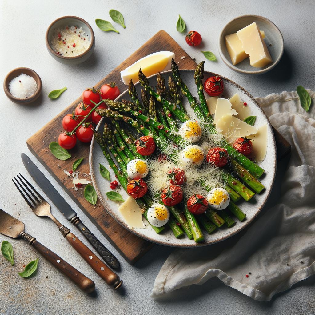 Crisp & Savory: Roasted Asparagus with Parmesan Delight