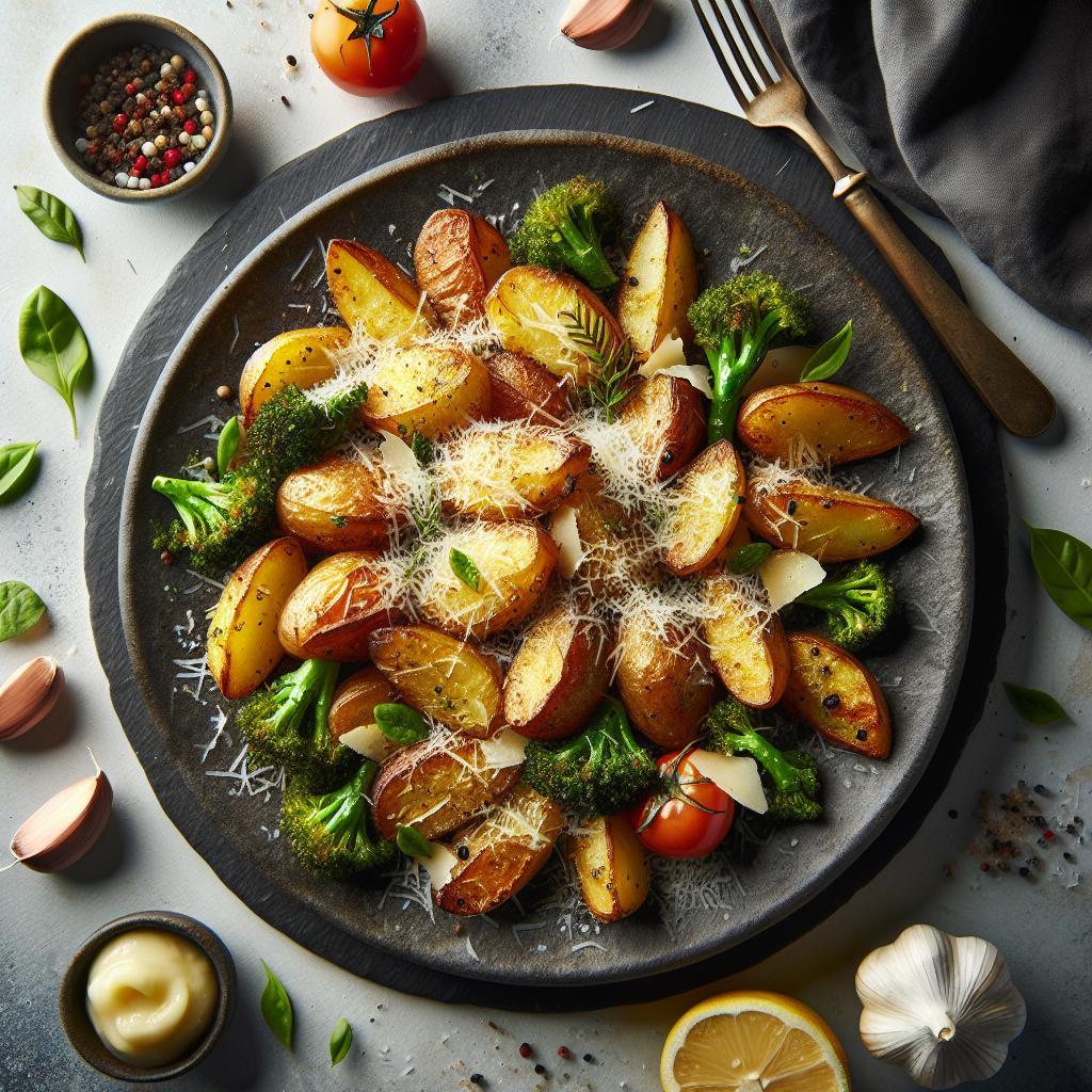 Crispy Garlic Parmesan Roasted Potatoes: A Flavorful Delight