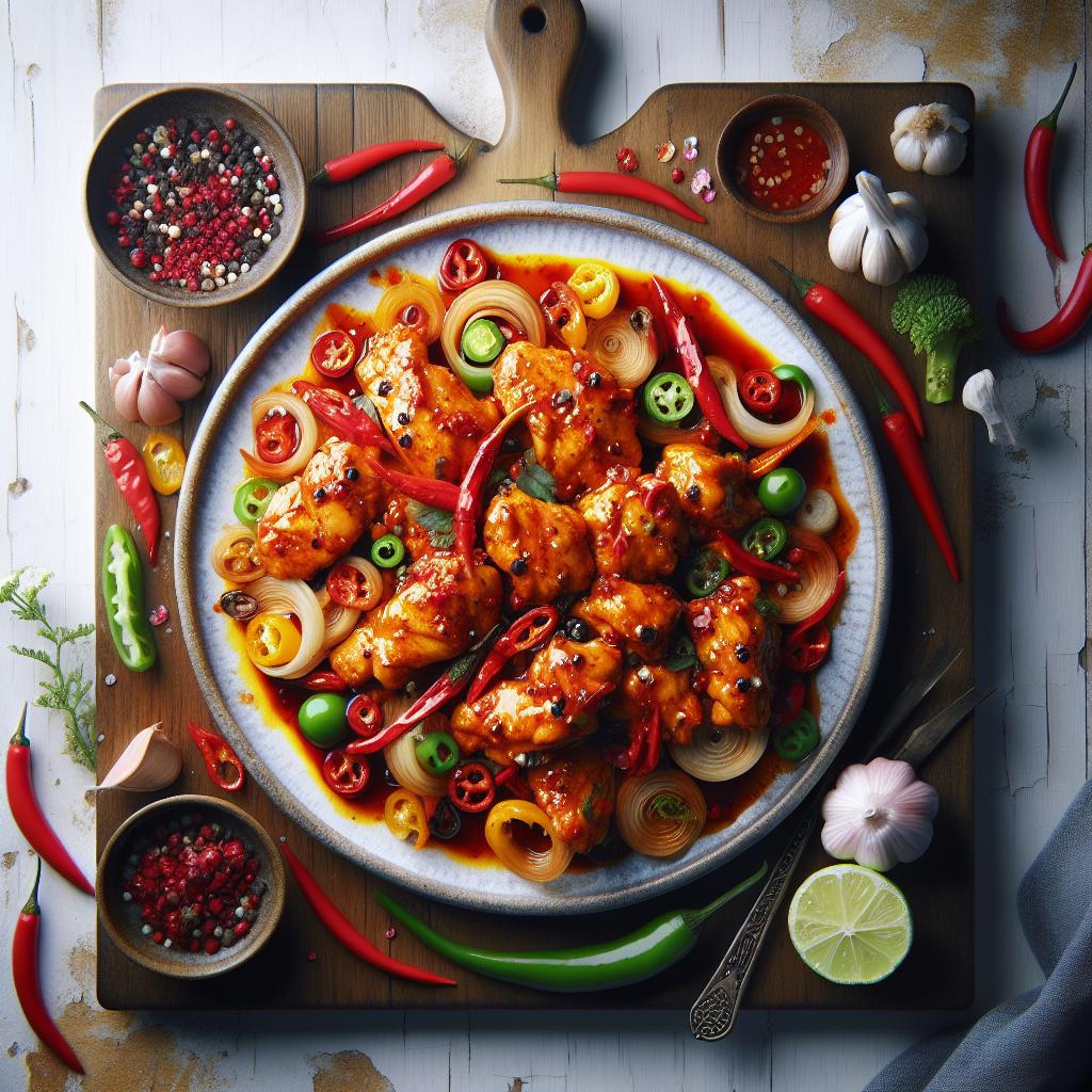 Fiery Garlic Chili Chicken: A Spicy Culinary Delight Unveiled
