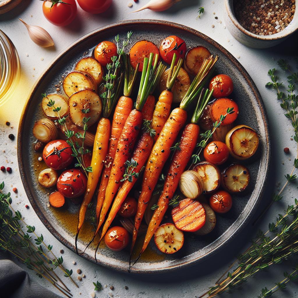 Sweet and Savory: Honey Roasted Carrots with Thyme Delight