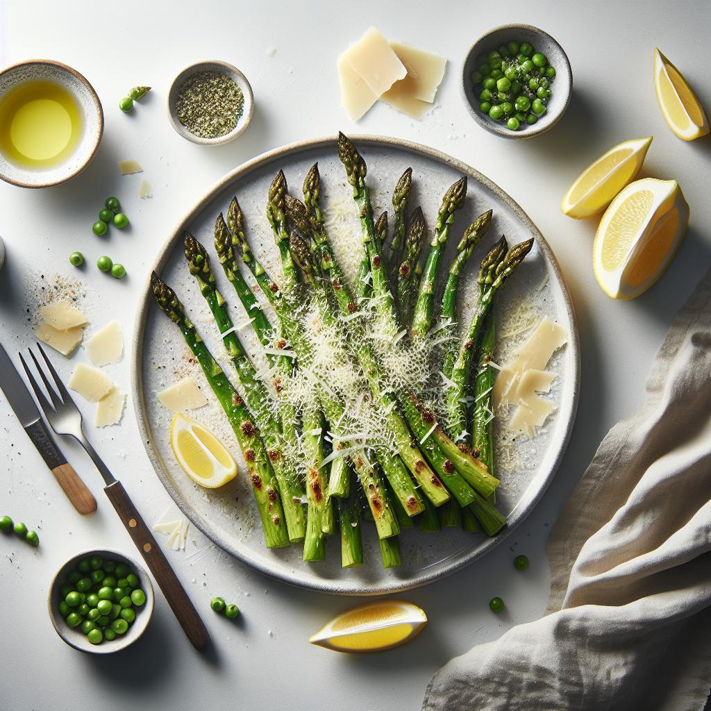Crisp & Savory: Roasted Asparagus with Parmesan Delight