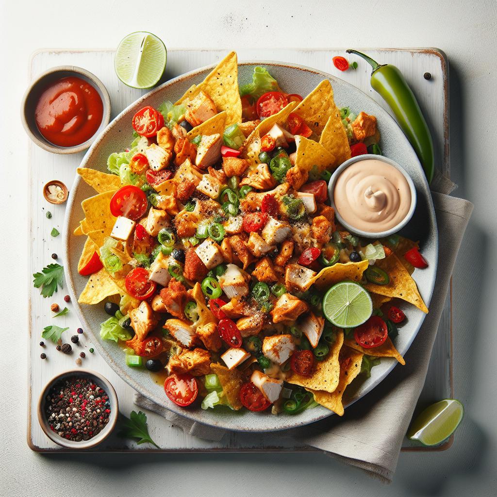Crunchy Chicken Nachos: A Flavor-Packed Fiesta Treat