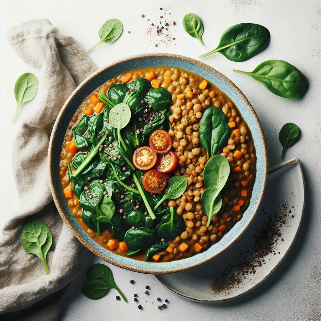 Hearty Lentil Spinach Stew: A Nutritious Comfort Bowl