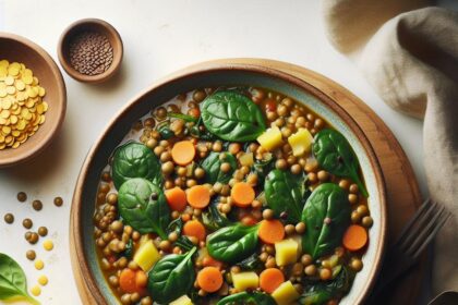 Hearty Lentil Spinach Stew: A Nutritious Comfort Bowl