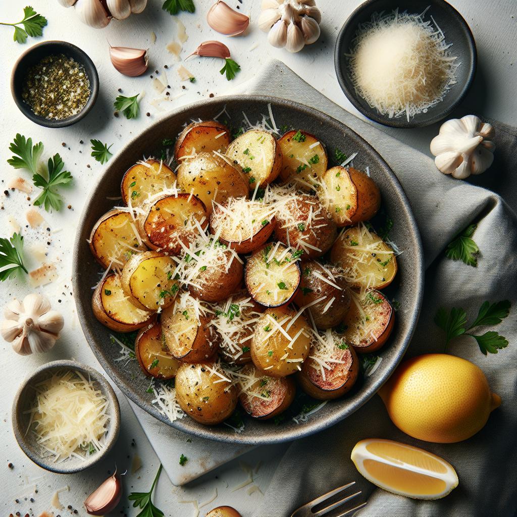 Crispy Garlic Parmesan Roasted Potatoes: A Flavorful Delight